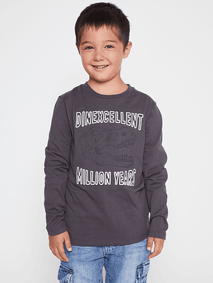 Polera Dinexcellent Niño Acero Familyshop