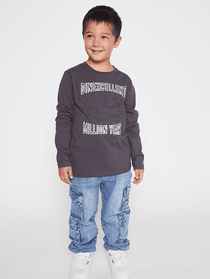 Polera Dinexcellent Niño Acero Familyshop