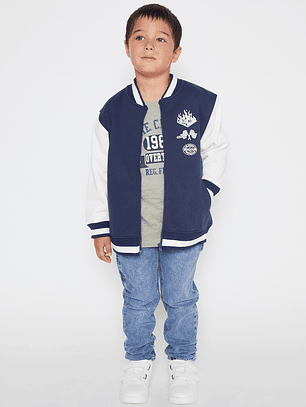 Chaqueta Racer Niño Azul Familyshop