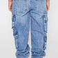 Jeans Loose Multibolsillo Niño Azul Familyshop - Miniatura 3