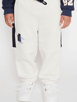 Pantalón Buzo Lateral Niño Crudo Familyshop