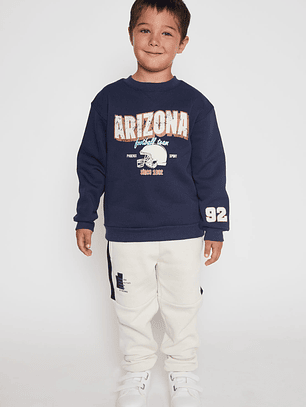 Pantalón Buzo Lateral Niño Crudo Familyshop