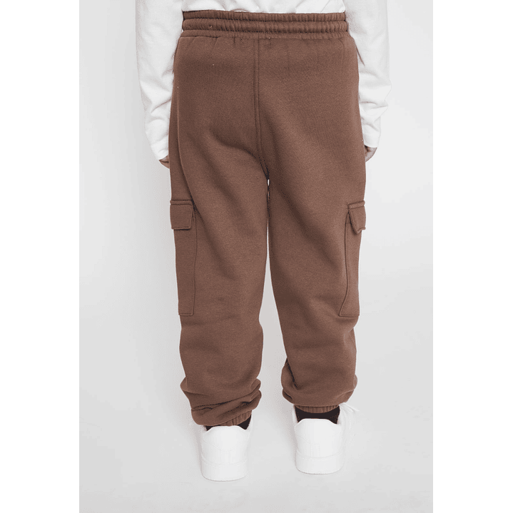 Pantalón Buzo Cargo Niño Café Familyshop 3
