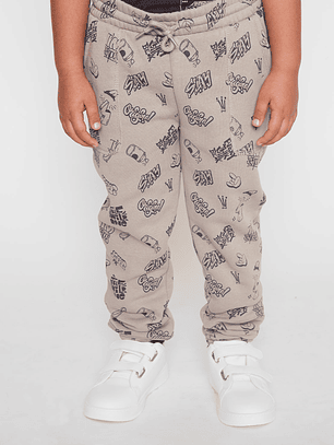 Pantalón Buzo Slay Niño Café Familyshop