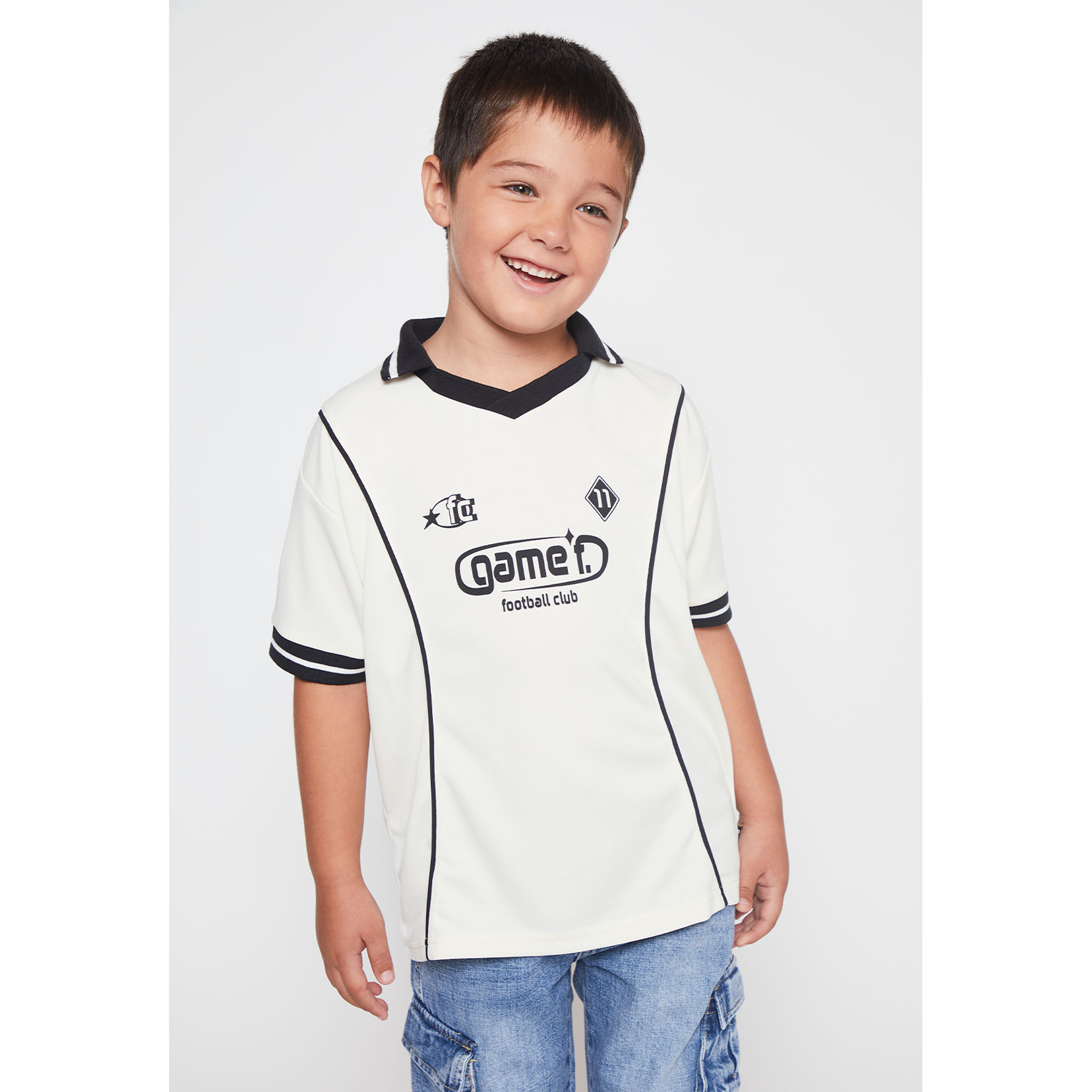 Polera Deportiva Game Niño Crudo Familyshop 1