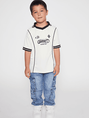 Polera Deportiva Game Niño Crudo Familyshop
