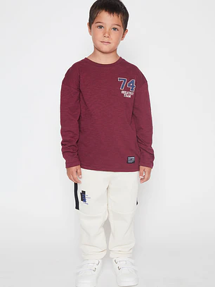 Polera Varsity Niño Burdeo Familyshop