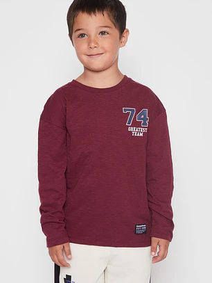 Polera Varsity Niño Burdeo Familyshop