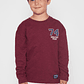 Polera Varsity Niño Burdeo Familyshop - Miniatura 1
