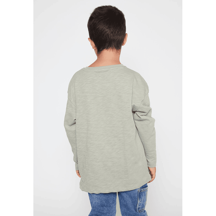 Polera Varsity Niño Verde Familyshop 3