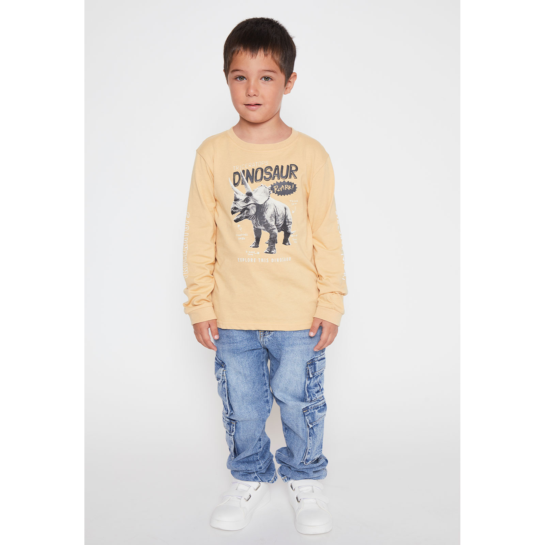 Polera Dino Niño Morado Familyshop 2