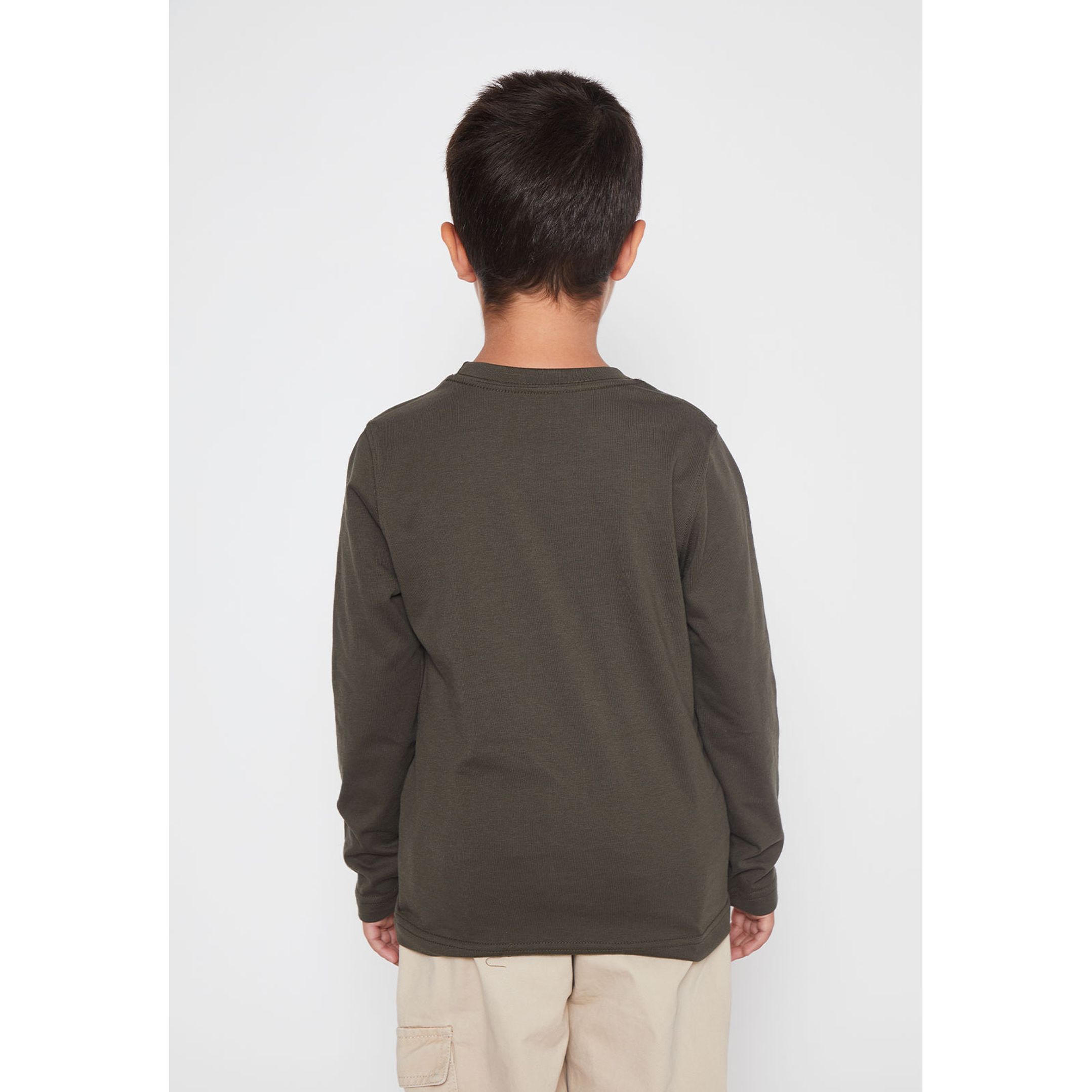 Polera Basic Niño Café Familyshop 3