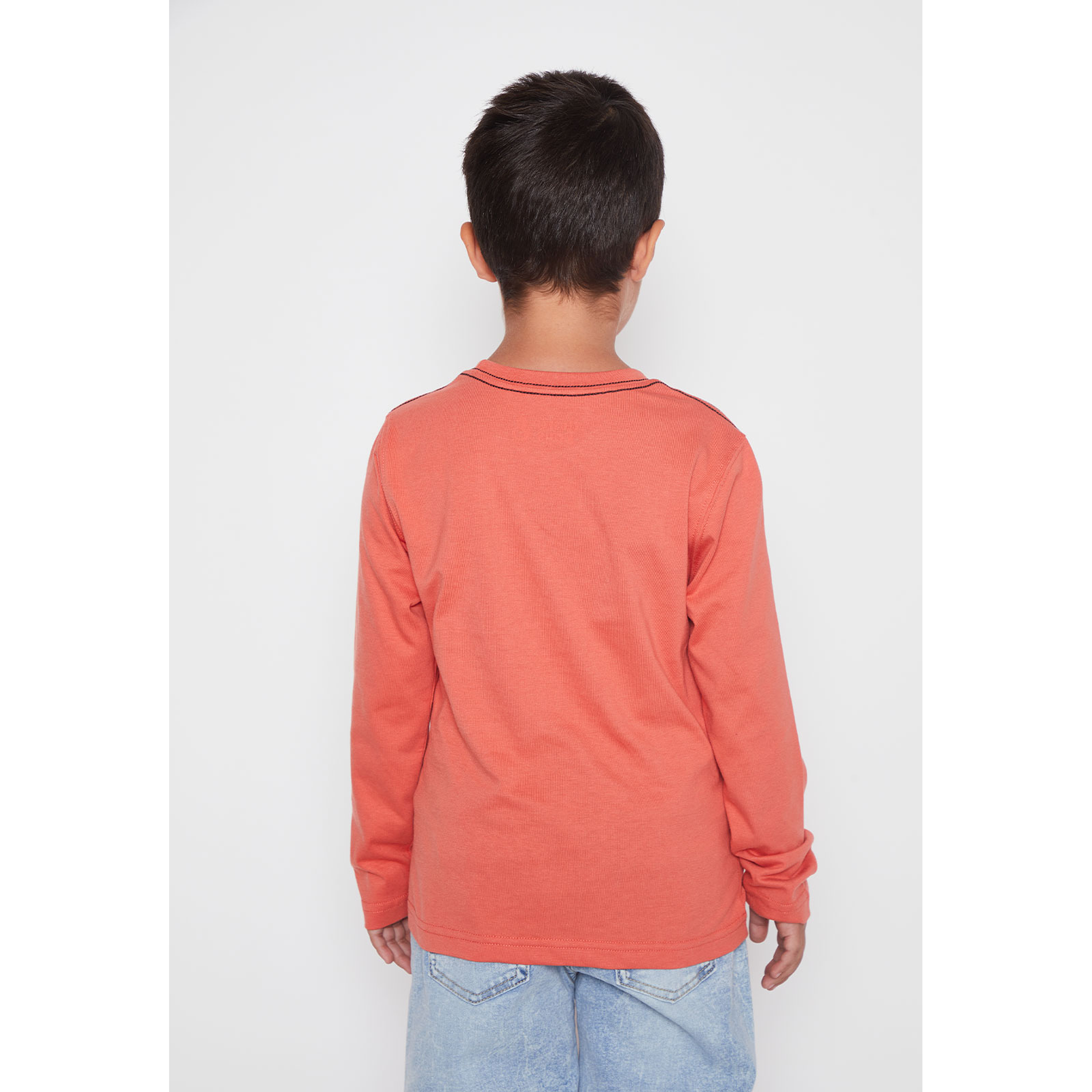 Polera Basic Niño Naranja Familyshop 3
