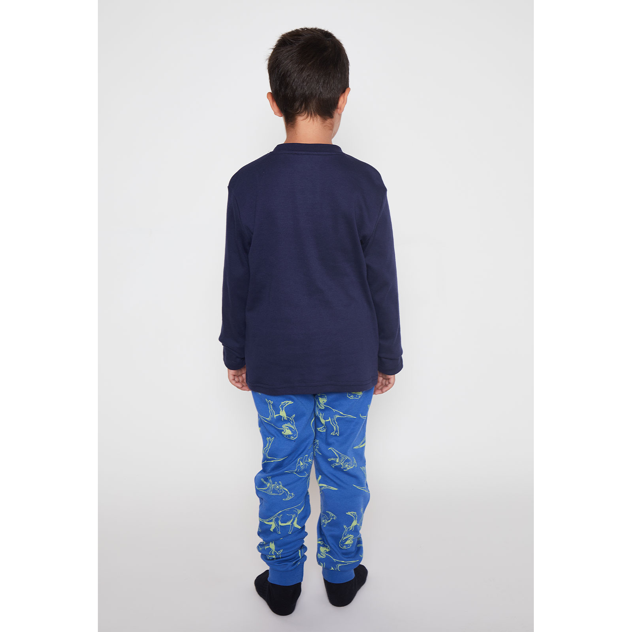Pijama Jersey Dino Niño Azul Familyshop 3