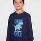 Pijama Jersey Dino Niño Azul Familyshop - Miniatura 2