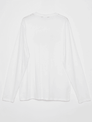 Polera Basic College Hombre Blanco Familyshop