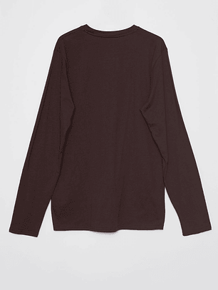 Polera Basic Hombre Café Familyshop