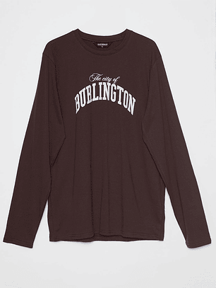 Polera Basic Hombre Café Familyshop