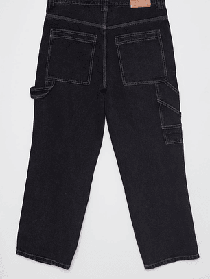 Jeans Slim Carpintero Hombre Negro Familyshop