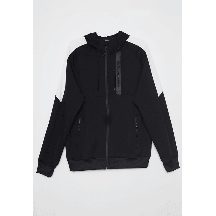 Polerón Deportiva Hombre Negro Familyshop 1