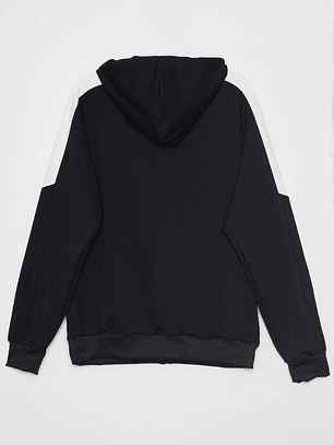 Polerón Deportiva Hombre Negro Familyshop