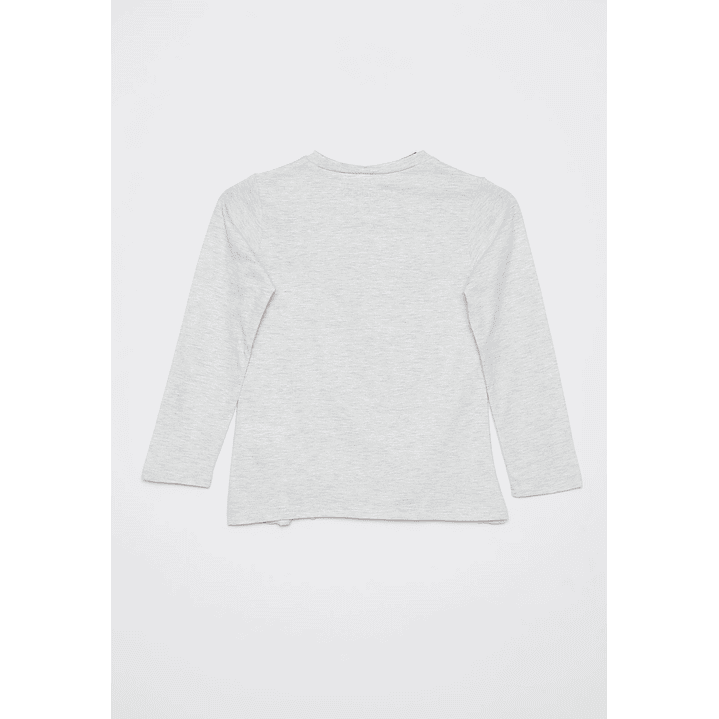 Polera Animalitos Niña Gris Familyshop 2