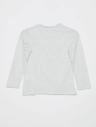 Polera Animalitos Niña Gris Familyshop