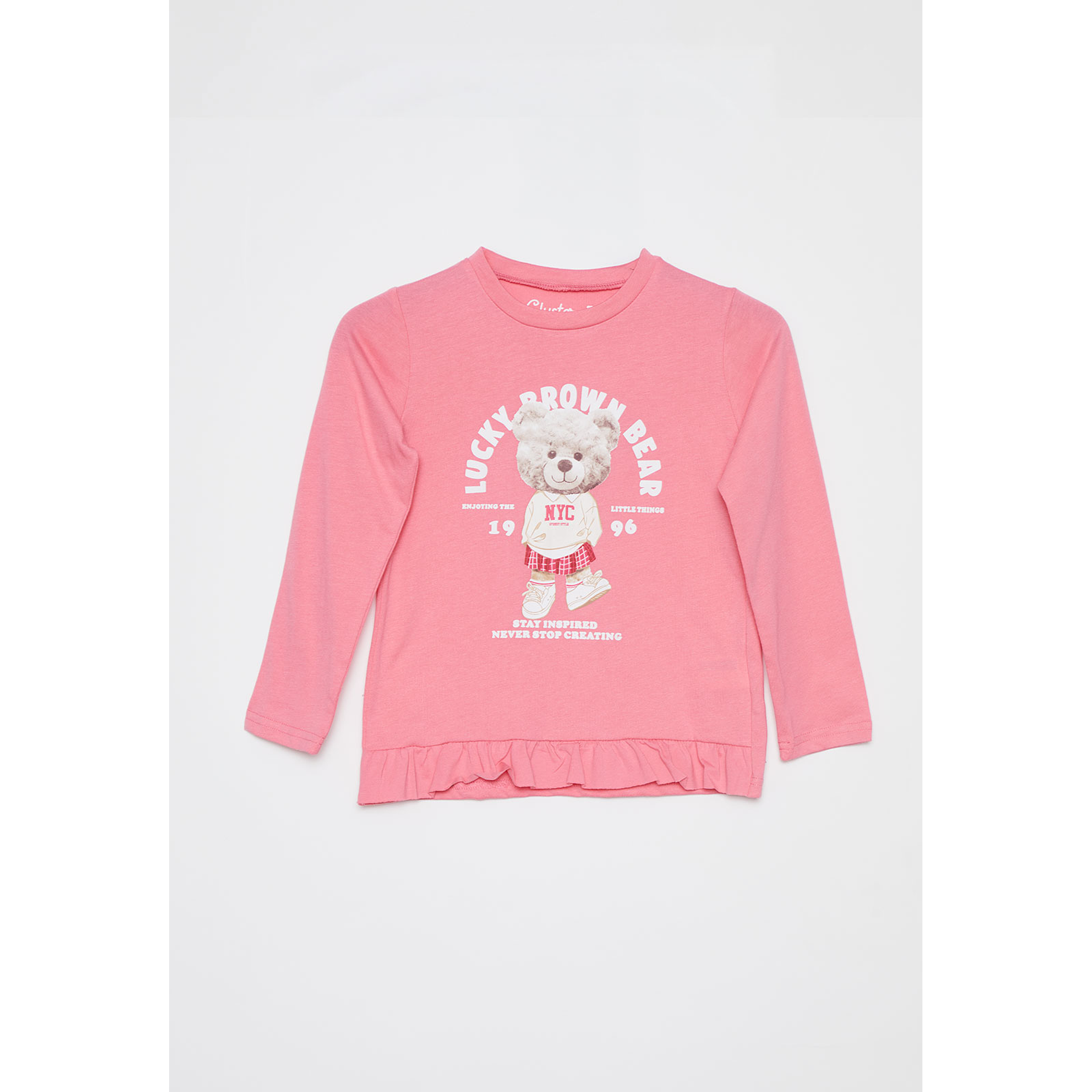 Polera Animalitos Niña Rosado Familyshop 1