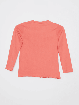 Polera Animalitos Niña Coral Familyshop