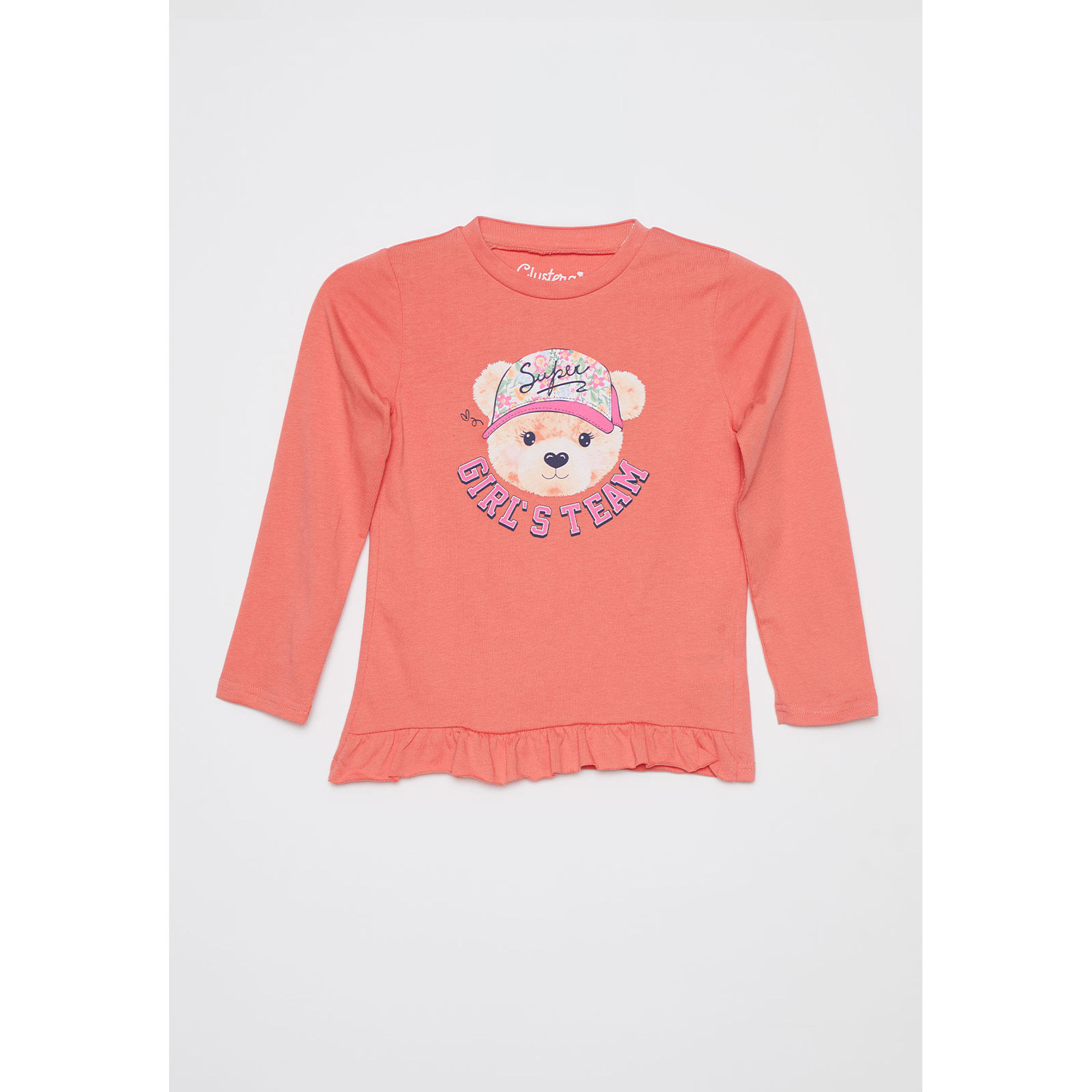 Polera Animalitos Niña Coral Familyshop 1