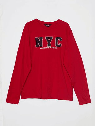 Polera Basic Hombre Rojo Familyshop