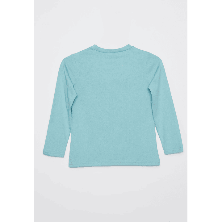 Polera Animalitos Niña Turquesa Familyshop 2