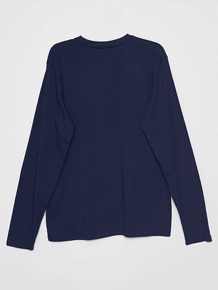 Polera Basic Hombre Azul Familyshop