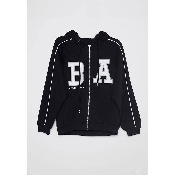 Polerón Go Mujer Negro Familyshop 1