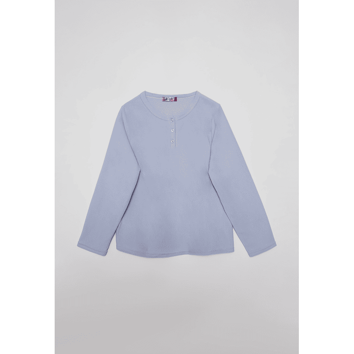 Pijama Polar Bas Mujer Celeste Familyshop 1