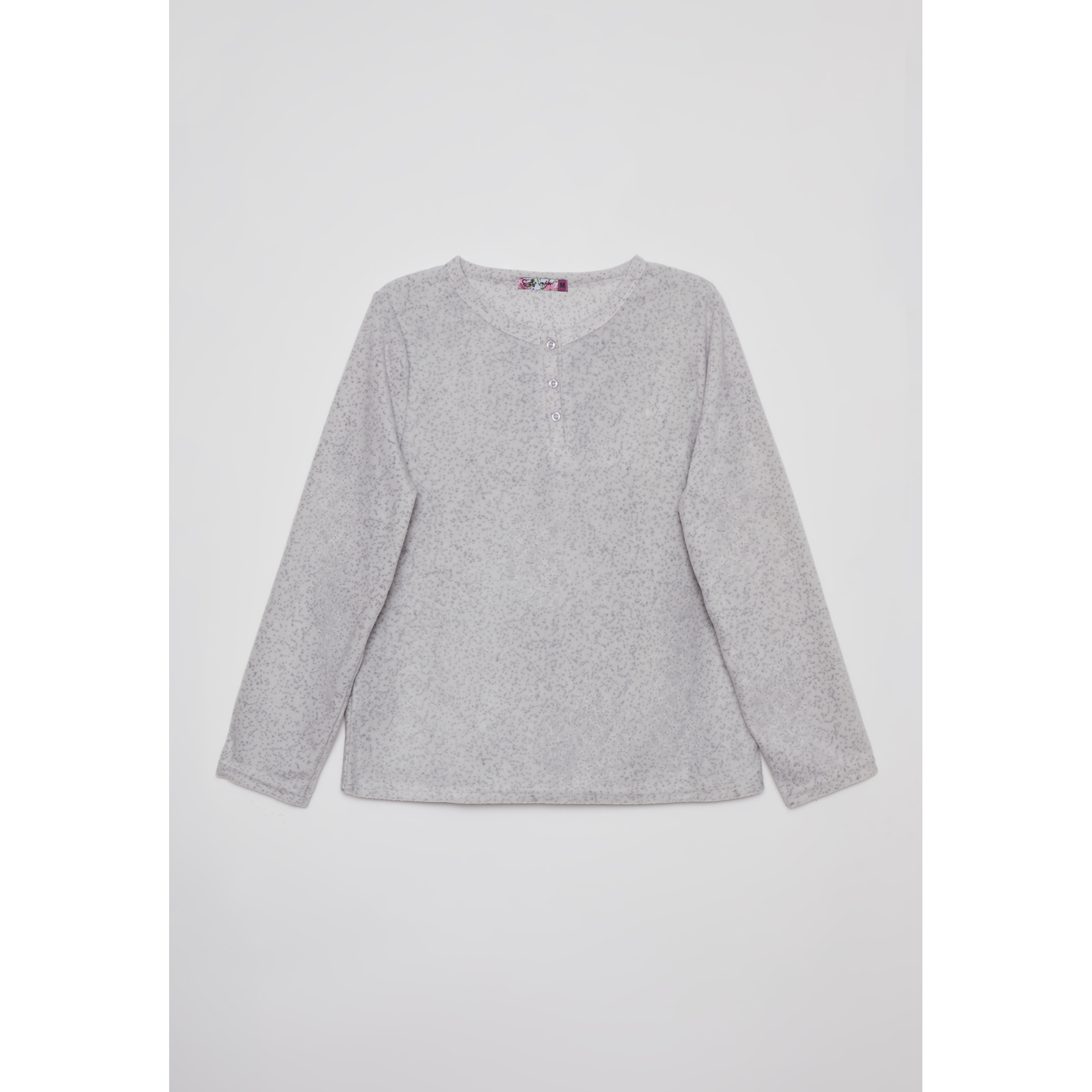 Pijama Polar Bas Mujer Gris Familyshop 1