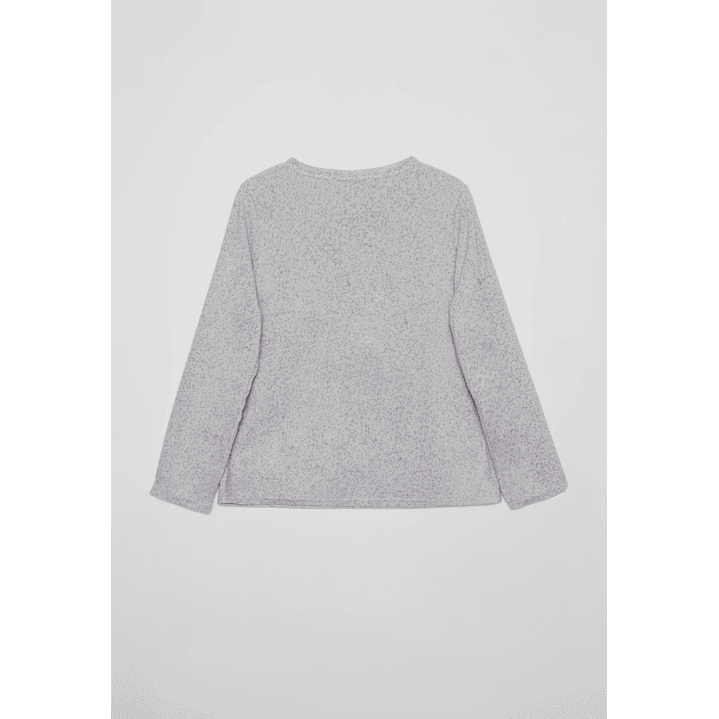 Pijama Polar Bas Mujer Gris Familyshop 4