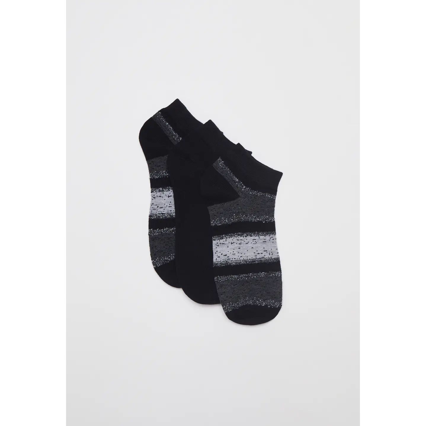 Calcetín Tripack Corto Hombre Negro Familyshop 1
