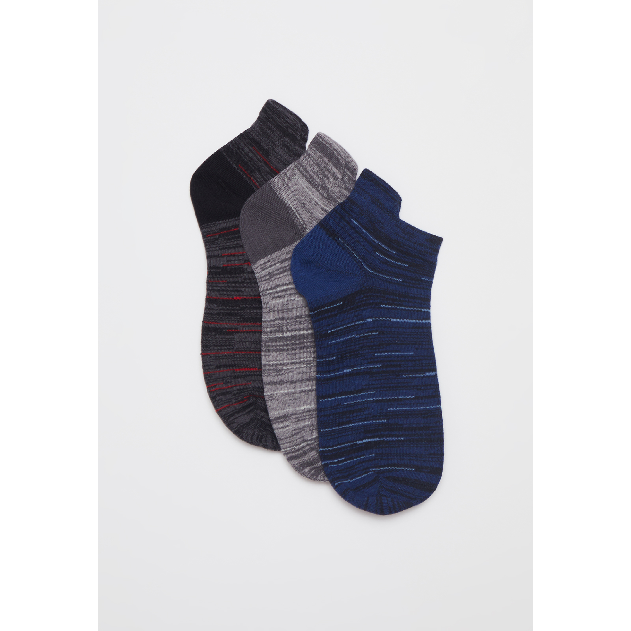 Calcetín Tripack Corto Hombre Negro Familyshop 1