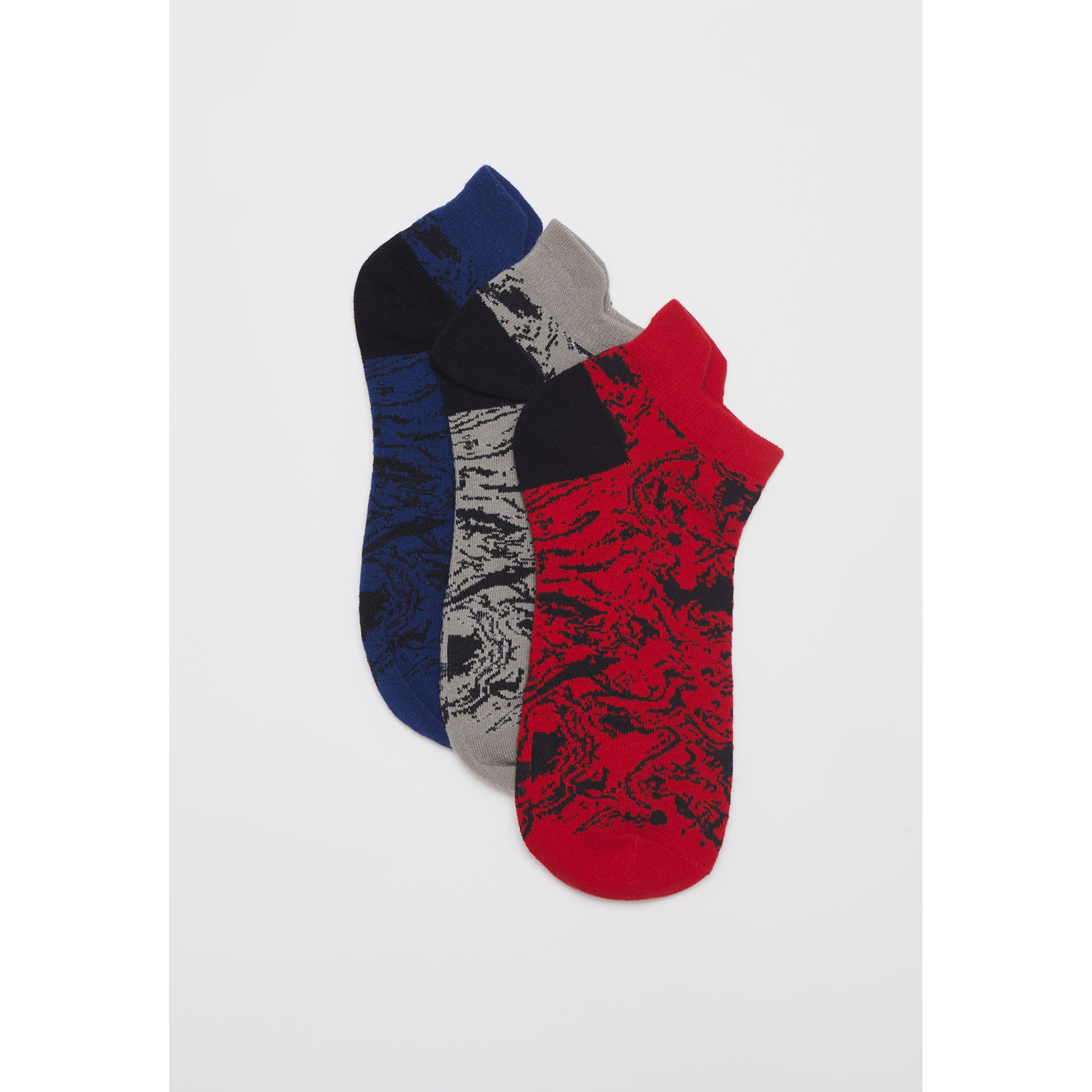 Calcetín Tripack Corto Hombre Rojo Familyshop 1