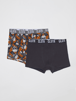 Boxer Bipack Hombre Café Familyshop