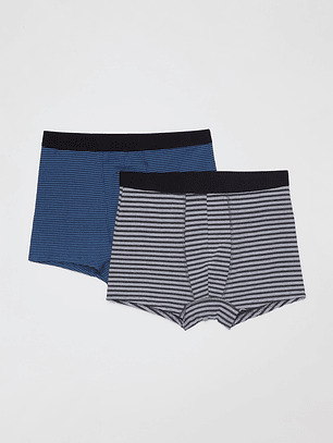 Boxer Bipack Hombre Azul Familyshop
