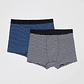Boxer Bipack Hombre Azul Familyshop - Miniatura 1