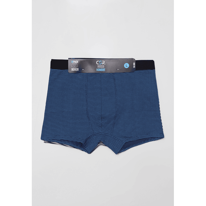 Boxer Bipack Hombre Azul Familyshop 2