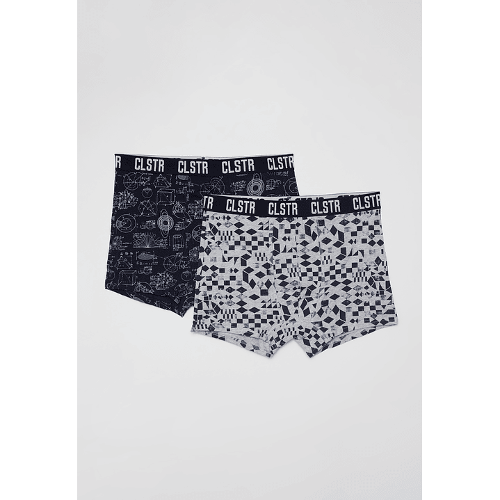 Boxer Bipack Hombre Negro Familyshop 1