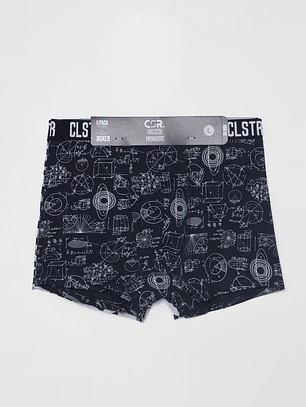 Boxer Bipack Hombre Negro Familyshop