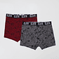 Boxer Bipack Hombre Rojo Familyshop - Miniatura 1