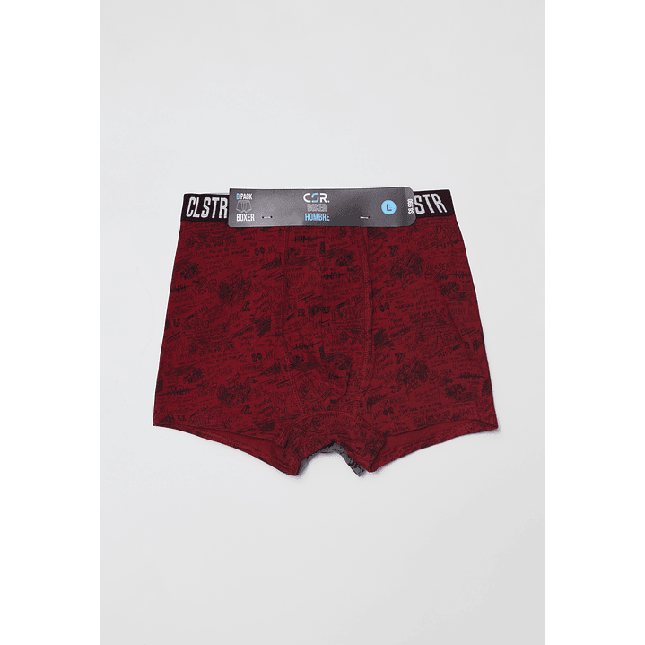 Boxer Bipack Hombre Rojo Familyshop 2