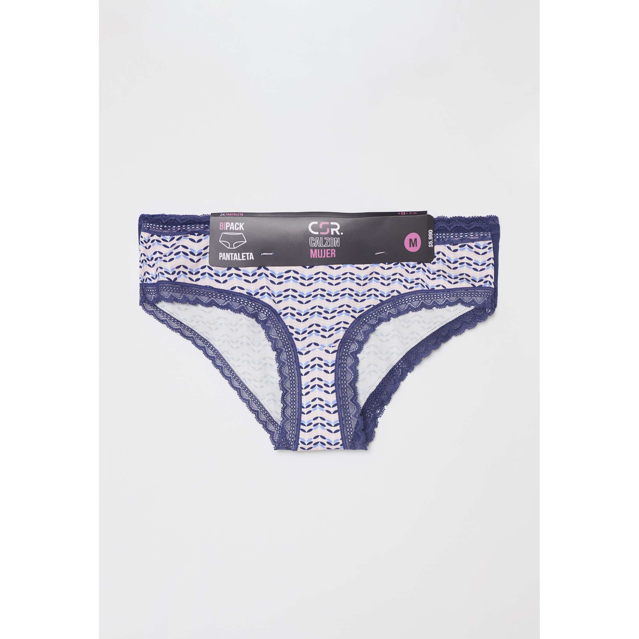 Calzón Bipack Encaje Mujer Azul Familyshop 2