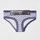 Calzón Bipack Encaje Mujer Azul Familyshop - Miniatura 2